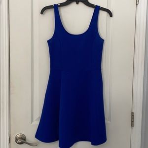 short blue dress